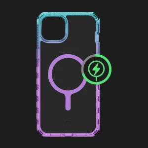 Чехол iTSkins SUPREME R Prism with MagSafe для iPhone 15 (Light Blue/Light Purple) в Хмельницком