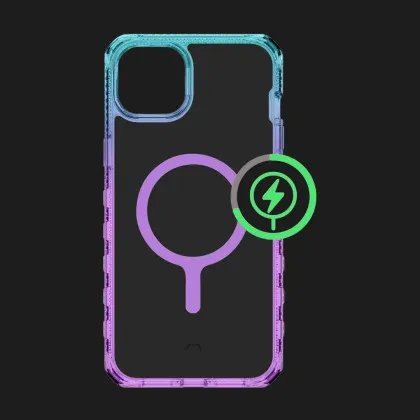 Чохол iTSkins SUPREME R Prism with MagSafe для iPhone 15 (Light Blue/Light Purple) в Ковелі