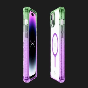 Чехол iTSkins SUPREME R Prism with MagSafe для iPhone 15 (Light Green/Light Purple) в Хмельницком