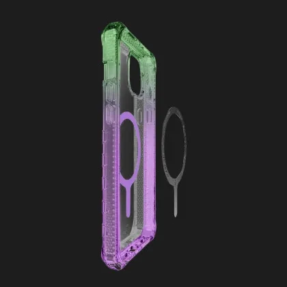 Чохол iTSkins SUPREME R Prism with MagSafe для iPhone 15 (Light Green/Light Purple) в Ковелі
