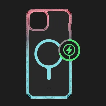 Чохол iTSkins SUPREME R Prism with MagSafe для iPhone 15 (Light Pink/Light Blue) в Броварах