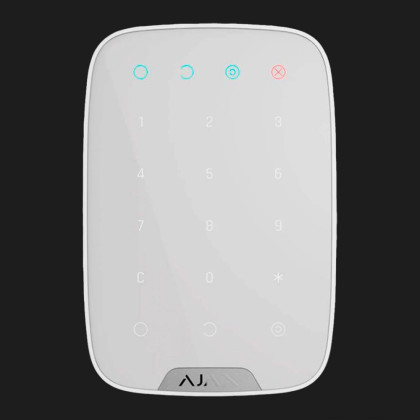 Бездротова сенсорна клавіатура Ajax KeyPad (White) в Кривому Розі
