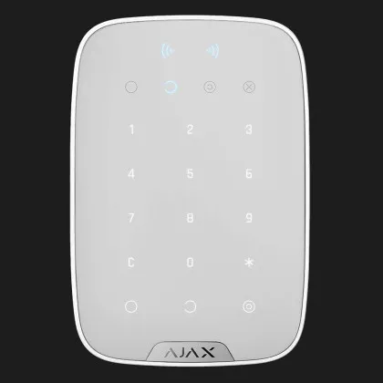 Беспроводная сенсорная клавиатура Ajax Keypad Plus (White) в Полтаве