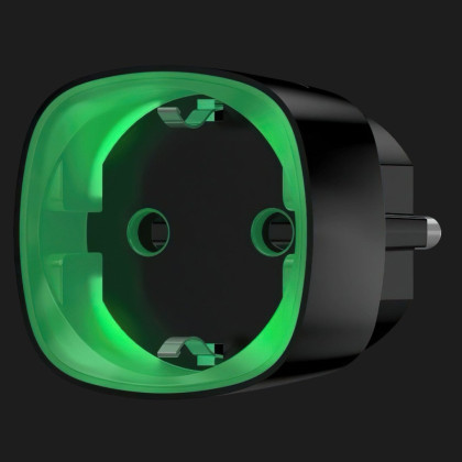 Розумна розетка з лічильником енергоспоживання Ajax Socket, 230V, 11А, 2.5 кВт (Black)