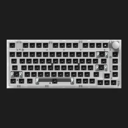Клавіатура FL ESPORTS DIY-barebone MK750 White Transparent Three-Mode
