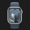б/у Apple Watch Series 9 41mm Silver Aluminum Case with Storm Blue Sport Band S/M (MR903)