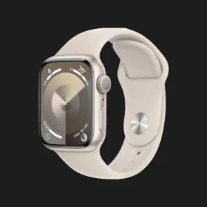 б/у Apple Watch Series 9 45mm Starlight Aluminum Case with Starlight Sport Band S/M (MR963) (Хорошее состояние)