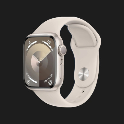 б/у Apple Watch Series 9 45mm Starlight Aluminum Case with Starlight Sport Band S/M (MR963)
