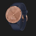 Garmin Vivomove 3S Rose Gold Stainless Steel Bezel with Navy Case and Silicone Band