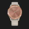 Garmin Vivomove 3S Rose Gold Stainless Steel Bezel with Light Sand Case and Silicone Band