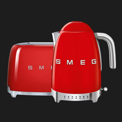 Комплект Тостер + Електрочайник SMEG (Red)
