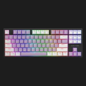 Клавіатура механічна Hator Rockfall 2 Mecha Signature Edition (Black/Lilac/White) (HTK-520-BLW) (UA)