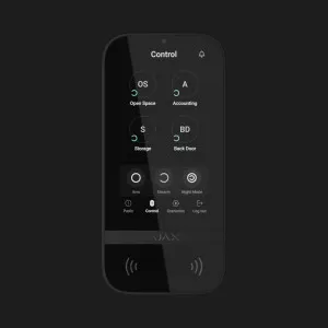 Клавиатура Ajax KeyPad TouchScreen с сенсорным дисплеем (Black) в Сваляве