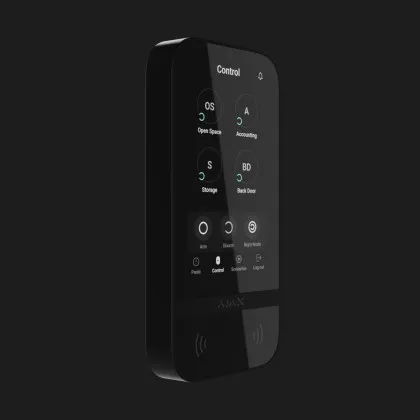 Клавіатура Ajax KeyPad TouchScreen з сенсорним дисплеєм (Black) Івано-Франківську