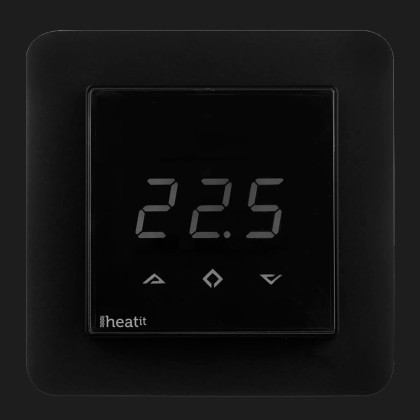 Термостат теплого пола со счетчиком электроэнергии Heatit Z-TRM3 (Black) Калуше