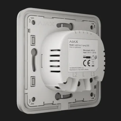 Вимикач двоклавішний Ajax LightSwitch (White) в Сумах