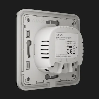 Выключатель двухклавишный Ajax LightSwitch (Black) в Новом Роздоле