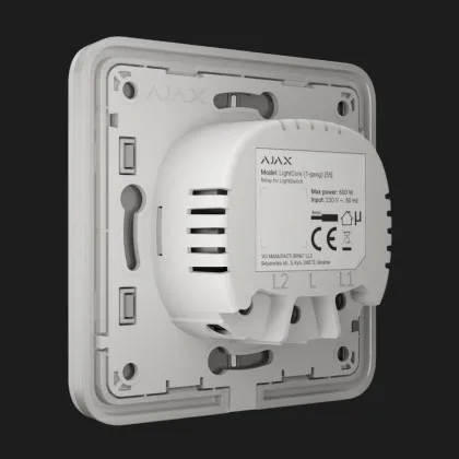 Вимикач одноклавішний Ajax LightSwitch (White) в Кривому Розі