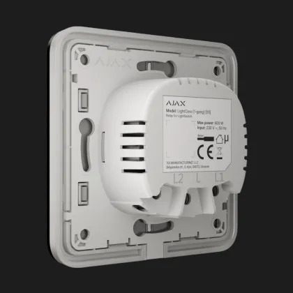 Вимикач одноклавішний Ajax LightSwitch (Black) Калуші