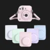 Чохол Retro Leather Case для Fujifilm Instax Mini 12 (Blossom Pink)