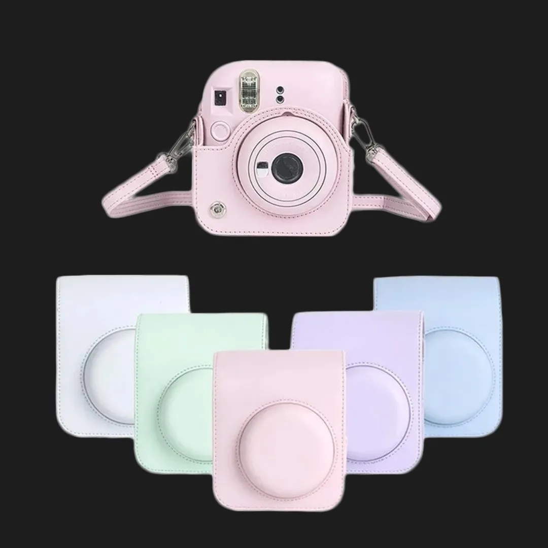 Чохол Retro Leather Case для Fujifilm Instax Mini 12 (Blossom Pink)