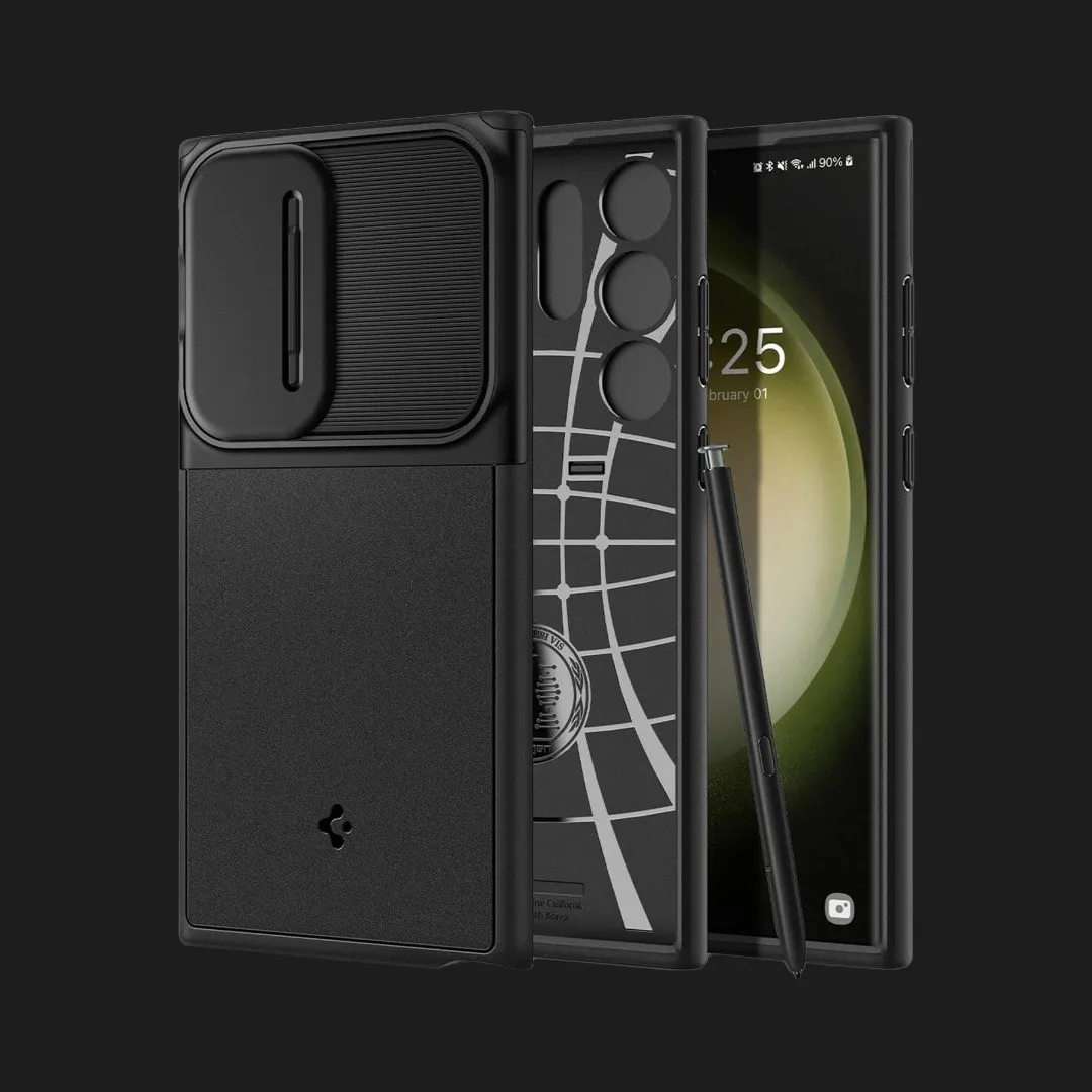 Чехол Spigen Optik Armor для Samsung Galaxy S23 Ultra (Black)