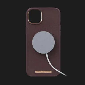 Чохол Elements Njord Genuine Leather MagSafe для iPhone 14 Pro/13 Pro (Dark Brown) в Хмельницькому