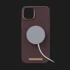 Чехол Elements Njord Genuine Leather MagSafe для iPhone 14 Pro Max /13 Pro Max (Dark Brown)