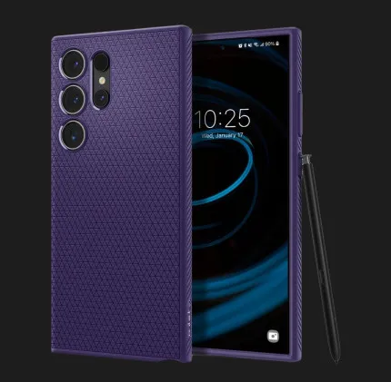 Чехол Spigen Liquid Air для Samsung Galaxy S24 Ultra (Deep Purple)