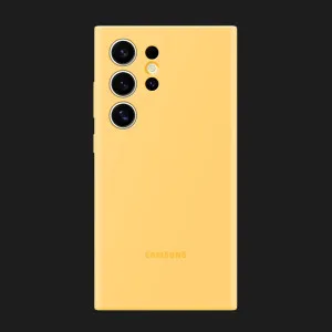 Чехол Samsung Silicone Case для Samsung Galaxy S24 Ultra (Yellow)