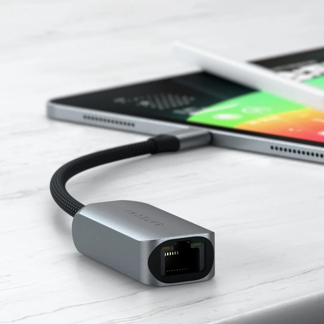 Переходник Satechi USB-C 2.5 Gigabit Ethernet (ST-AE25M) (Space Gray)