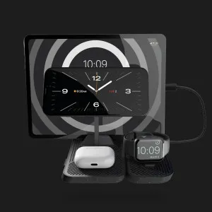 Безпровідна зарядка Zens 4-in-1 Modular Wireless Charger with iPad Charging Stand (ZEAPM03/00) (Black)