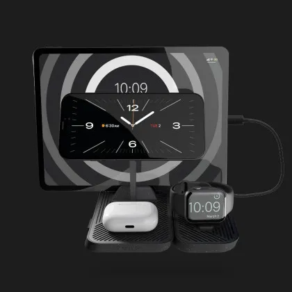Безпровідна зарядка Zens 4-in-1 Modular Wireless Charger with iPad Charging Stand (ZEAPM03/00) (Black) в Кривому Розі