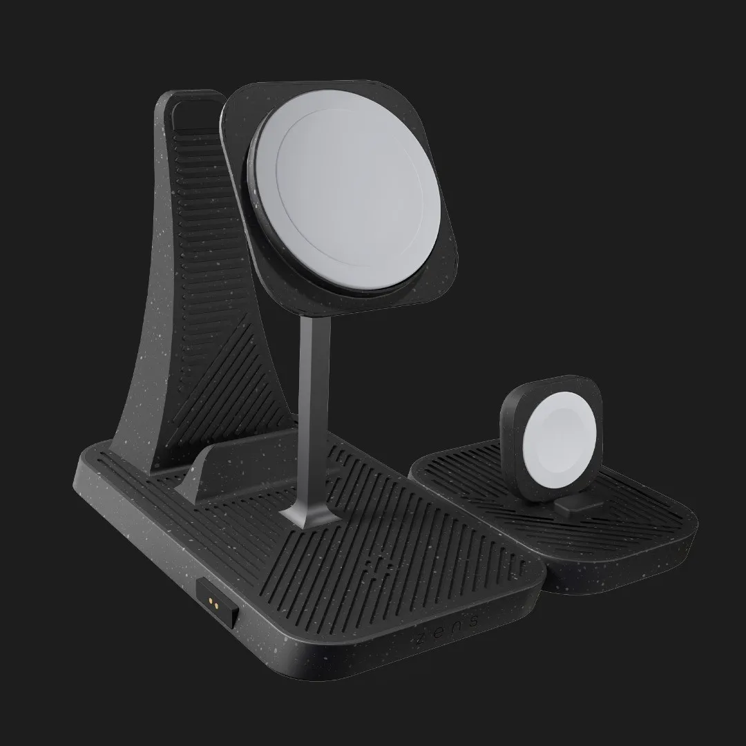 Безпровідна зарядка Zens 4-in-1 Modular Wireless Charger with iPad Charging Stand (ZEAPM03/00) (Black)