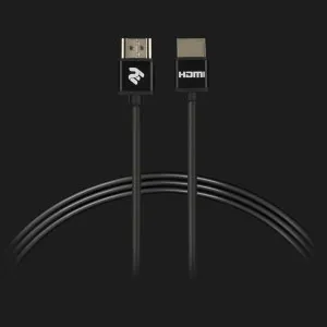 Кабель 2E HDMI (AM/AM) 2.0, Slim High Speed Aluminum 2м (Black) в Сваляві
