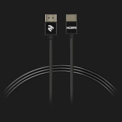 Кабель 2E HDMI (AM/AM) 2.0, Slim High Speed Aluminum 2м (Black)