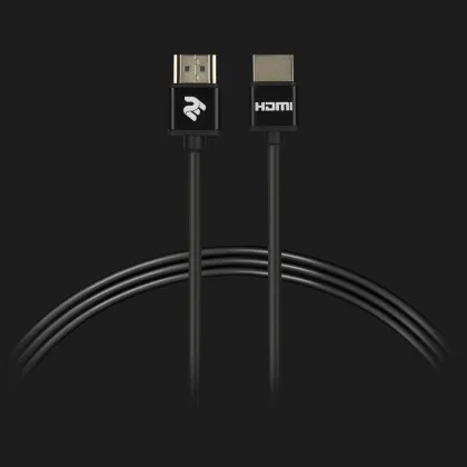 Кабель 2E HDMI (AM/AM) 2.0, Slim High Speed Aluminum 3м (Black) Ивано-Франковске