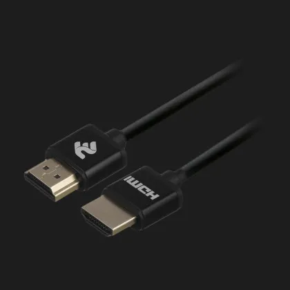 Кабель 2E HDMI (AM/AM) 2.0, Slim High Speed Aluminum 2м (Black) Ивано-Франковске