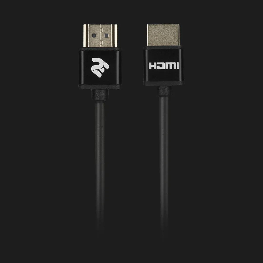 Кабель 2E HDMI (AM/AM) 2.0, Slim High Speed Aluminum 2м (Black)