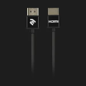 Кабель 2E HDMI (AM/AM) 2.0, Slim High Speed Aluminum 2м (Black) в Сваляві
