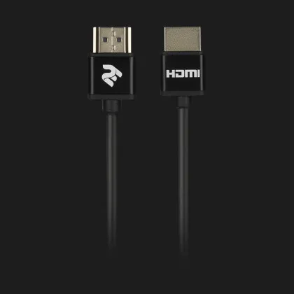 Кабель 2E HDMI (AM/AM) 2.0, Slim High Speed Aluminum 2м (Black) Ивано-Франковске