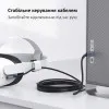 Кабель KIWI USB-A to USB-C with clips для Oculus Quest 3 (Black)
