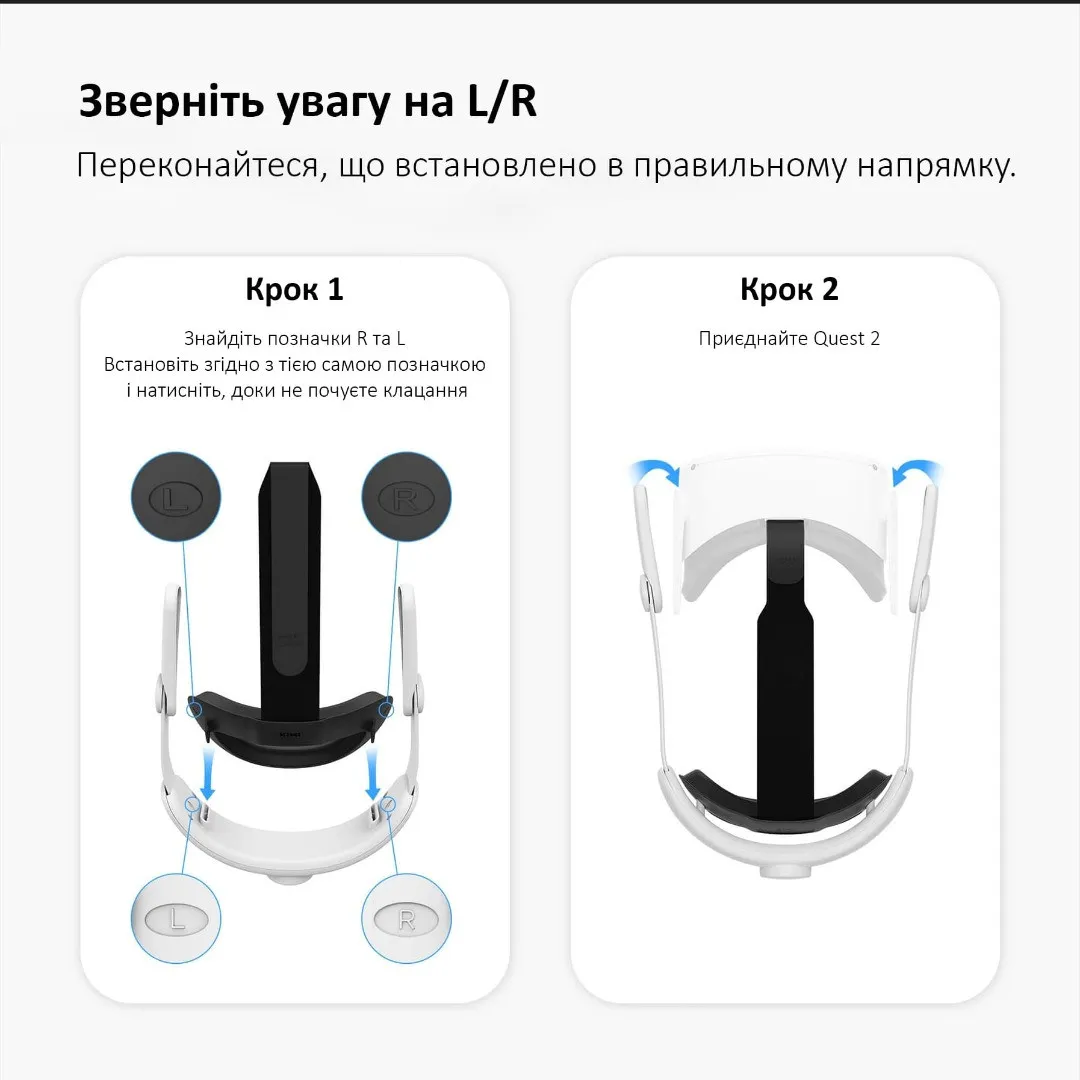 Крепление KIWI Elite Strap для Meta Quest 2 (White)