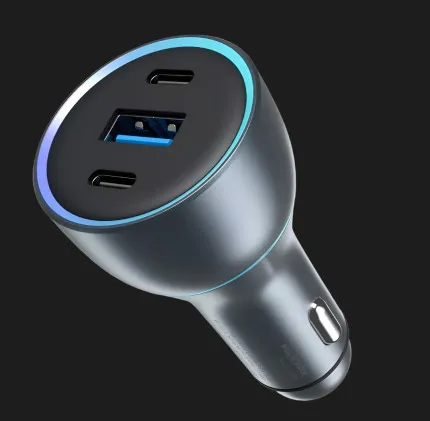 Автомобільний зарядний пристрій Proove Super Charge 130W (2 Type-C + USB) (Blue)