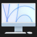 Apple iMac 24 with Retina 4.5K, 512GB, 8 CPU / 8 GPU (Blue) (Z12X000LU / Z12W000NU / Z12X00061)