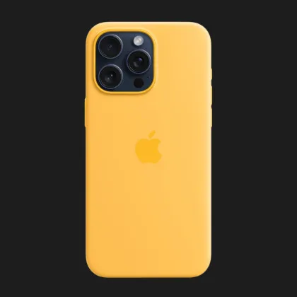 Оригинальный чехол Apple Silicone Case with MagSafe для iPhone 15 Pro Max (Sunshine) (MWNP3) в Ровно
