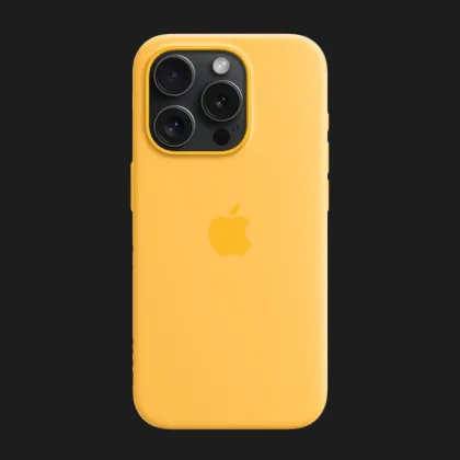 Оригинальный чехол Apple Silicone Case with MagSafe для iPhone 15 Pro (Sunshine) (MWNK3) в Ровно