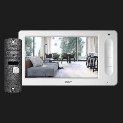 Комплект відеодомофону Arny AVD-7006 (White/Grey) у Запоріжжі