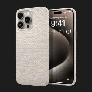 Чехол Spigen Liquid Air для iPhone 15 Pro Max (Natural Titanium) в Хмельницком