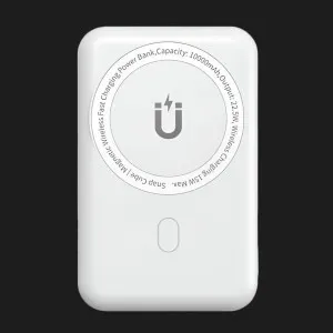 Портативний акумулятор Power Bank Wiwu Snap Cube 10000mAh MagSafe Wireless + Stand (White) в Хмельницькому